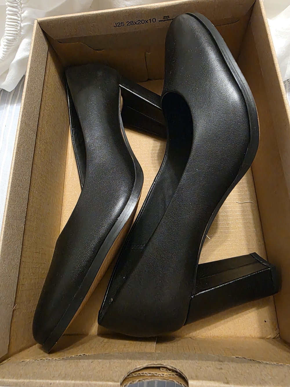 Classic Black Block Heel Pumps for Women